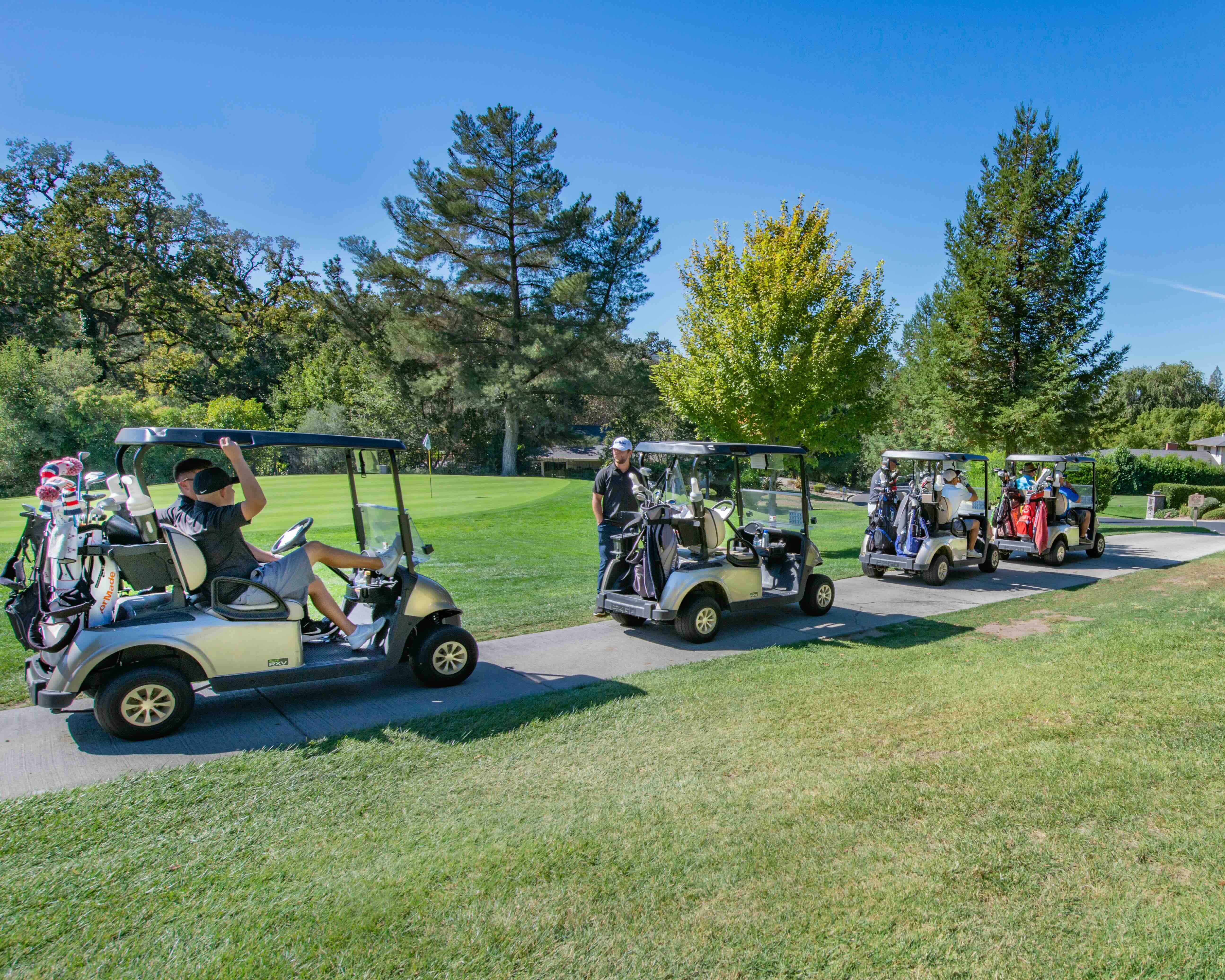 Group golf get-away with friends